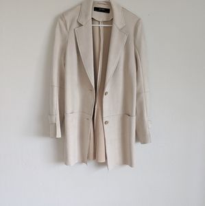 Zara suede cream jacket